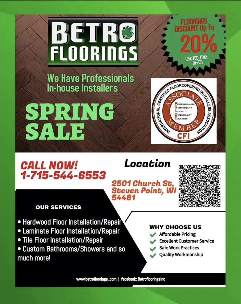 Betro flooring spring sale